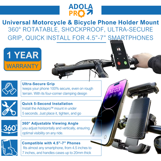 Adolapro™ 360° Bike & Moto Phone Holder