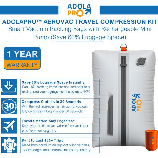 Adolapro™ AeroVac Travel Compression Kit