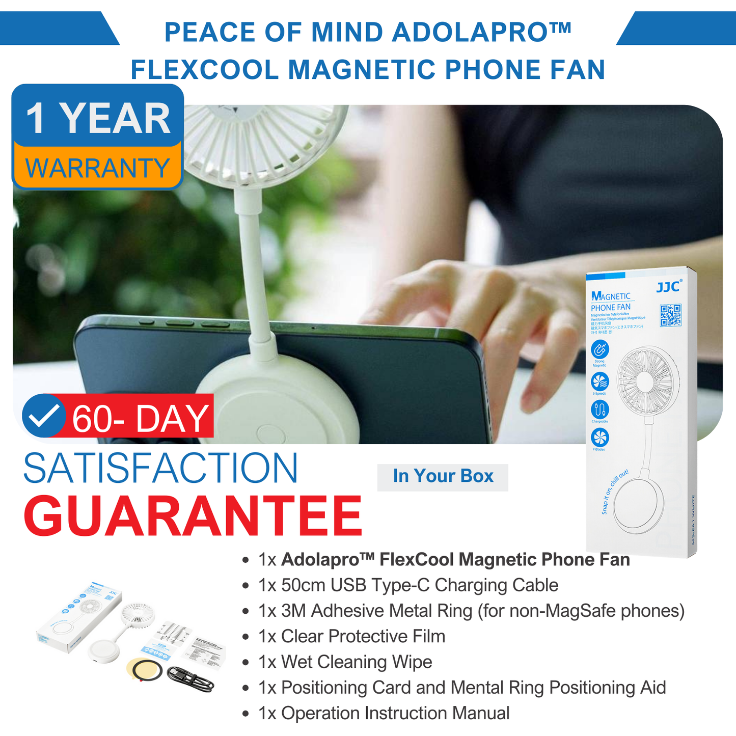 พัดลมโทรศัพท์แม่เหล็ก Adolapro™ FlexCool