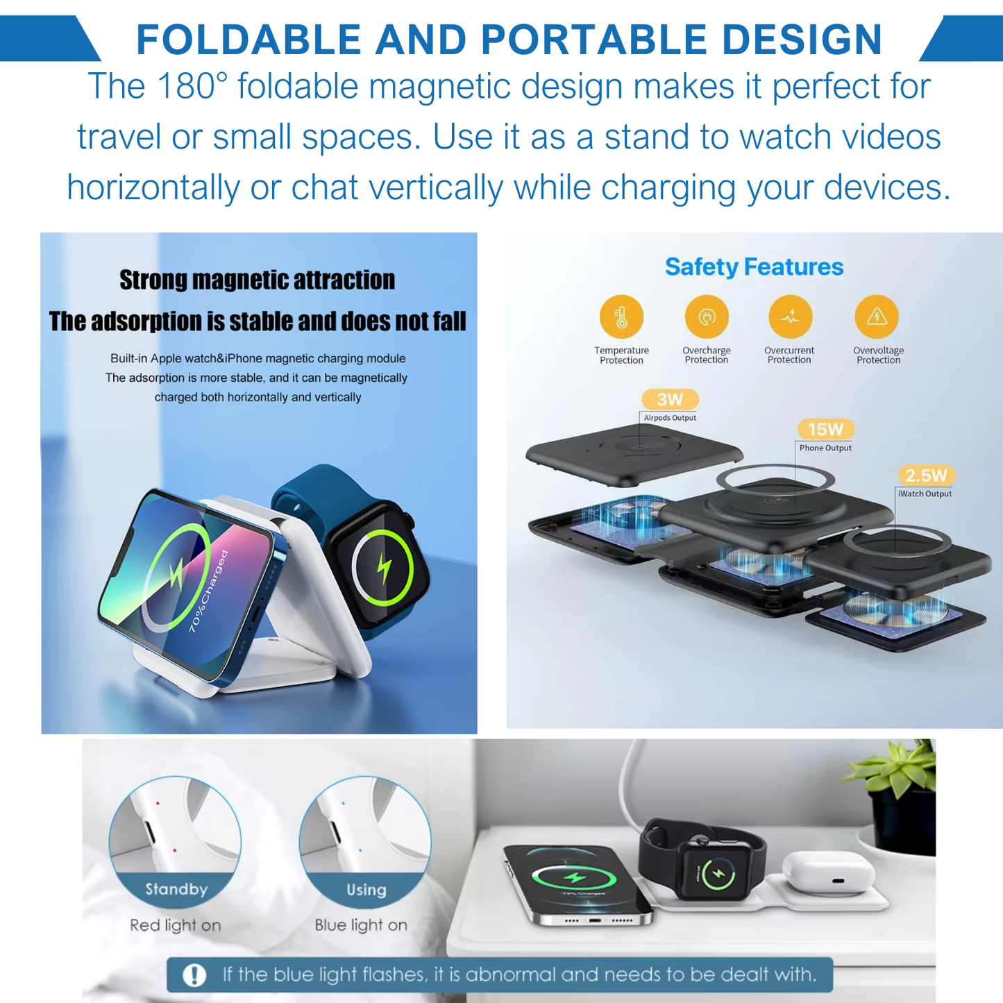 เครื่องชาร์จแม่เหล็ก Adolapro™ 3-in-1