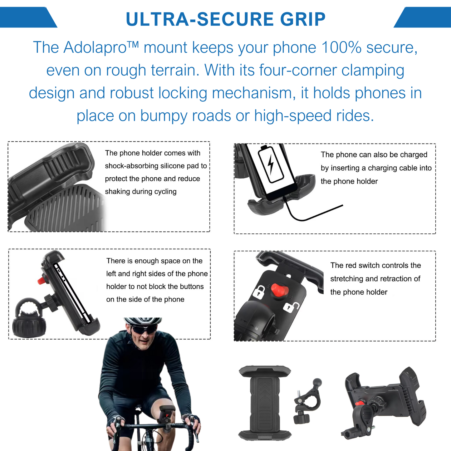 Adolapro™ 360° Bike & Moto Phone Holder