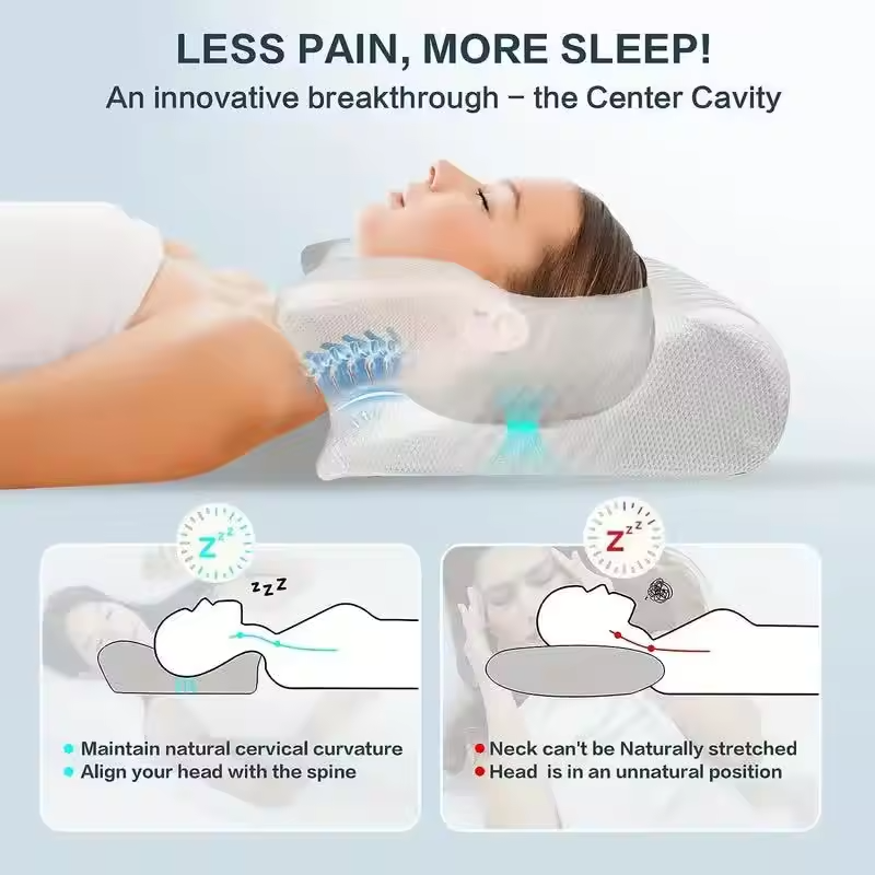 Adolapro™ OrthoRest – Memory Foam Neck Pillow