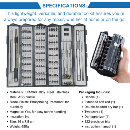 Adolapro™ 128-in-1 Magnetic Screwdriver Kit