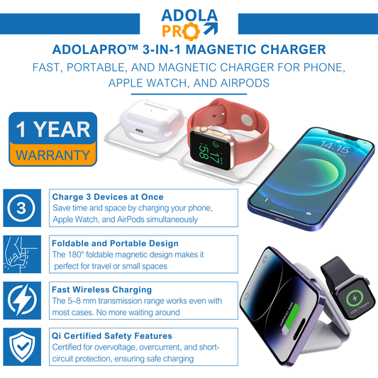 Adolapro™ 3-in-1 Magnetic Charger