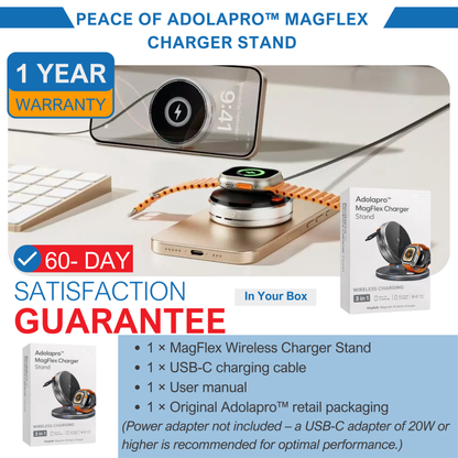 Adolapro™ MagFlex Charger Stand(for All Smartphones Cell Phone Smart Watch)